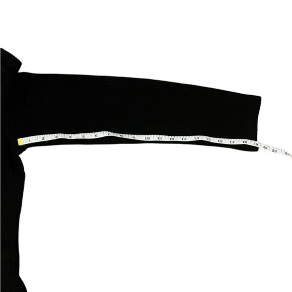 Eileen Fisher Black Waffle Knit Textured Jacket Womens Petite Small - Picture 6 of 7